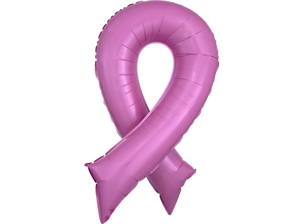 Pink Ribbon 1 Stor folieballong med form - 51x91cm