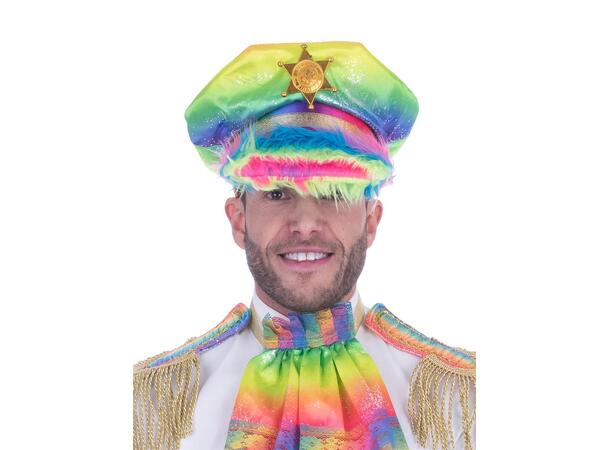 Politihatt - Regnbue 1 Hatt