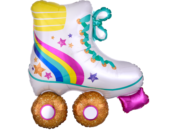 Roller-skate 1 Stor folieballong med form - 71x76cm
