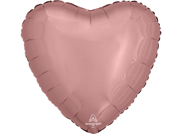 Rose Gold Decorator 1 Folieballong - Hjerte - 18" (43cm)
