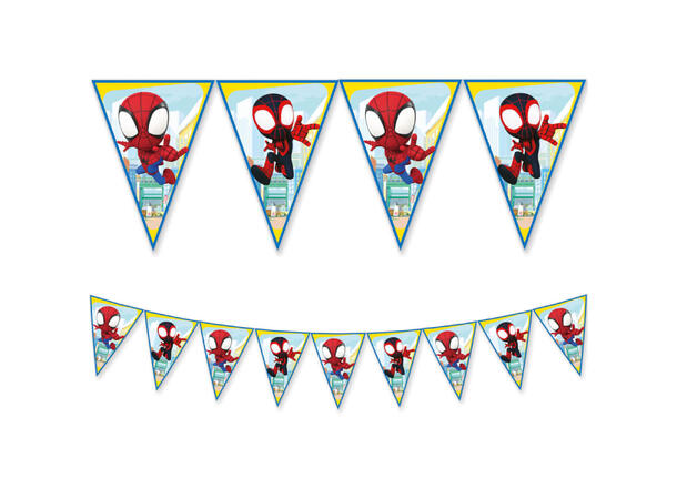 Spidey 1 Flaggbanner i papir (9 flagg)