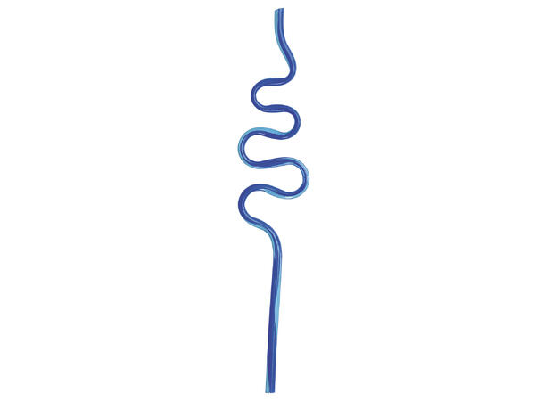 Sugerør - Buktende 12 Plastsugerør - ca 19cm