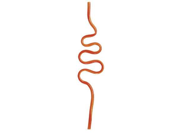 Sugerør - Buktende 12 Plastsugerør - ca 19cm