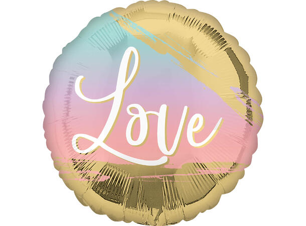 Sunset Love 1 Folieballong - Rund - 18" (43cm)