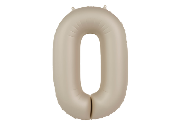 Tallballong - Creamy Latte 0 1 Folieballong - 86cm (34")