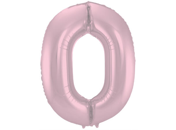 Tallballong - Pastel Rosa Matt - 0 1 Folieballong - 86cm (34")