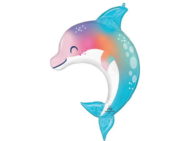 Under the Sea Dolphin 1 Stor folieballong med form - 78x83cm
