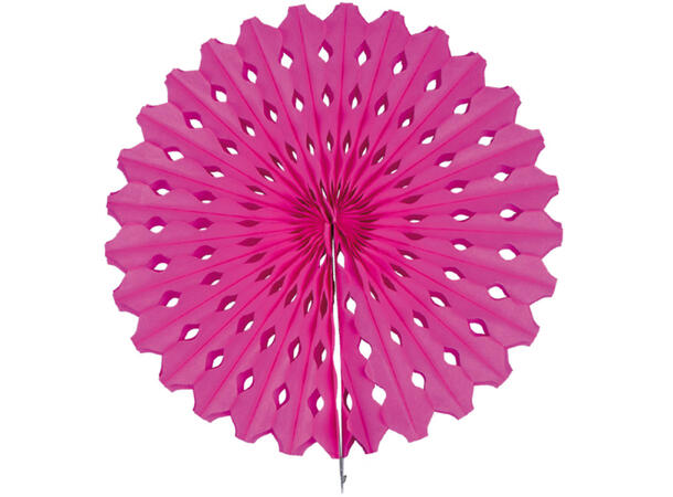 Vifte - Mørk Rosa 1 Papirvifte - 45cm
