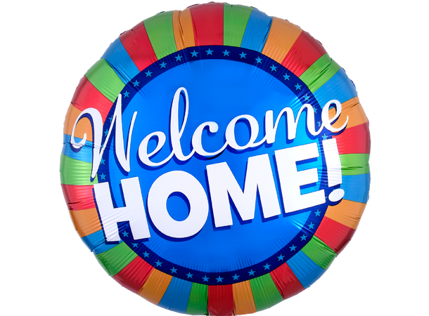 Welcome Home Blitz 1 Folieballong rund - 32" (81cm)