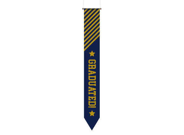 Academic Elegance - Graduation 1 Hengebanner i polyester - 2mx25cm