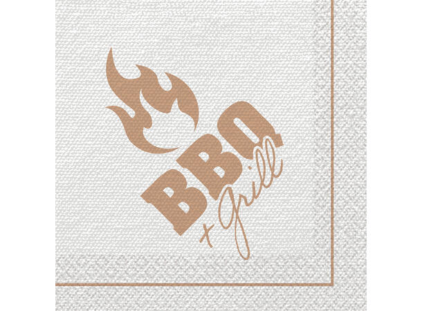 BBQ & Grill Party 16 Lunsjservietter - 33x33cm