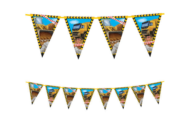 Construction 1 FSC - Papir flaggbanner (9 flagg)