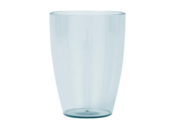 Delivis gjennomsikitg - Lys blå 2 Gjenbrukbare plastglass