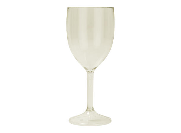 Delivis gjennomsiktig - Beige 2 Gjenbrukbare Vinglass i plast