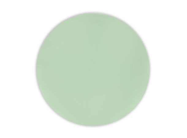 Ensfarget Pastell Mint 2 Gjenbrukbare tallerkener i plast -20cm
