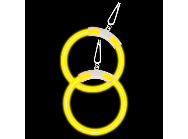 Glowstick øreringer - Gule 1 Part Glowstick øredobber
