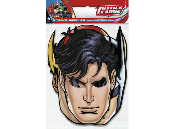 Justice League 8 Papirmasker barn