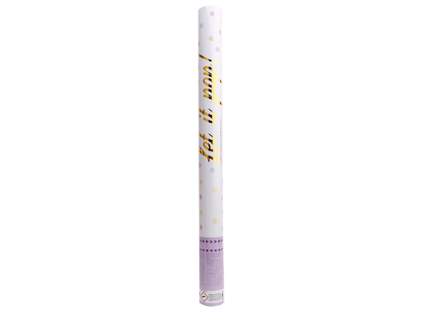 Konfettikanon - Pastel flerfarget 1 konfettikanon - 60cm