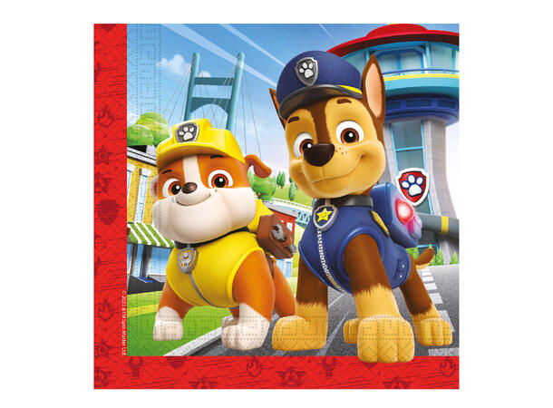 Paw Patrol - Rescue Heroes 20 lunsjservietter - 33x33cm