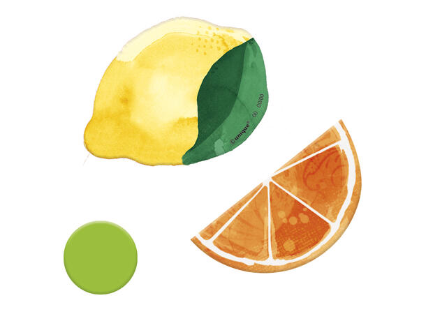 Summer Citrus 36 Bordkonfetti/dekorasjoner i papir