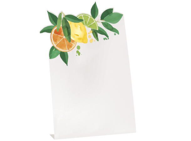 Summer Citrus 6 Bordkort i papir