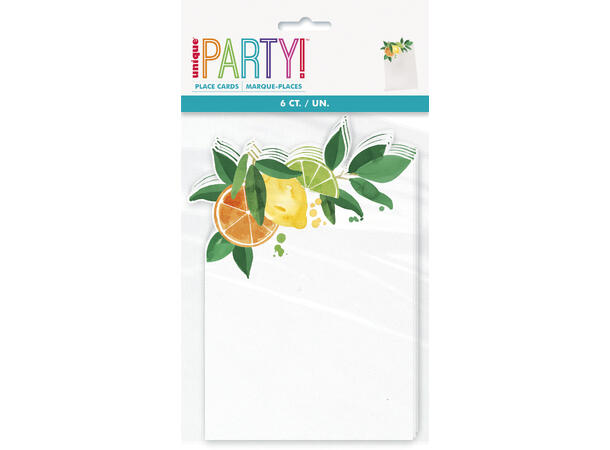 Summer Citrus 6 Bordkort i papir