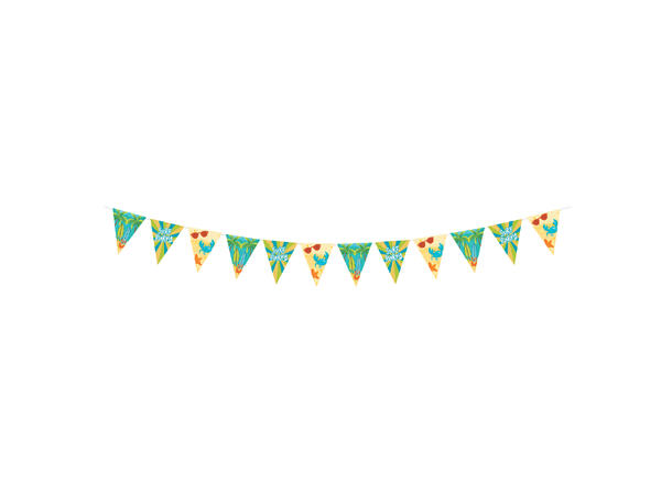 Surf Party 1 Flaggbanner i papir - 4m x 20cm