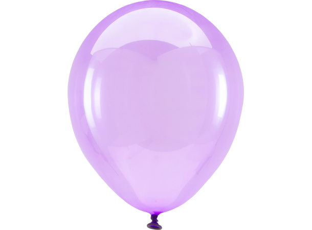 11R - Crystal Clearz™ Purple 50 Gummiballonger - 28cm (11")