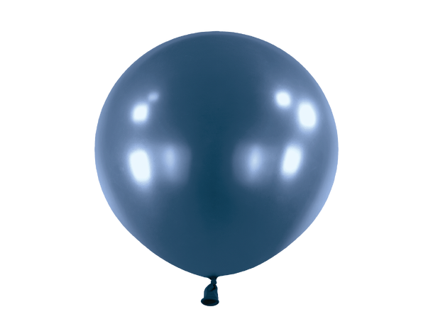 24R - Metallic Navy Flag Blue 4 Gummiballonger - 61cm (24")