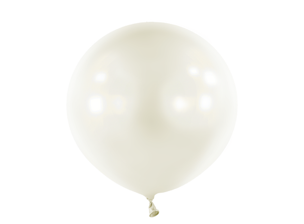 24R - Pearl Frosty White 4 Gummiballonger - 61cm (24")