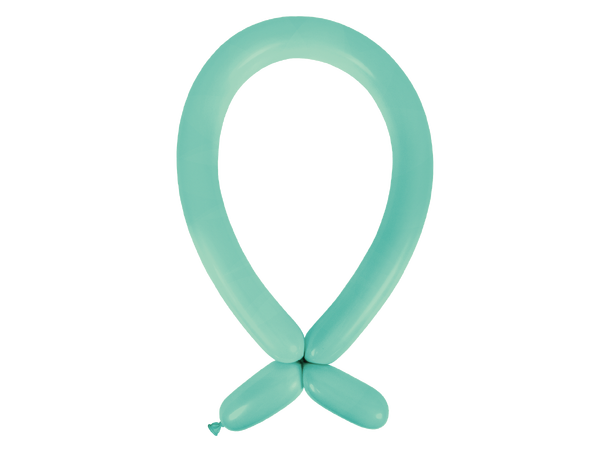 260A - Fashion Robins Egg Blue 100 Gummiballonger til figurer