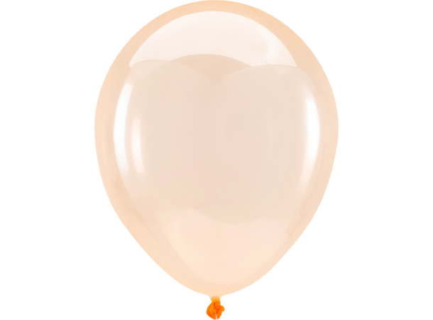 5R - Crystal Clearz™ Orange 100 Gummiballonger - 13cm (5")