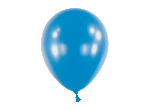 5R - Metallic Bright Royal Blue 100 Gummiballonger - 13cm (5")