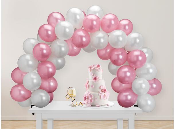 Ballongbuesett til bord - gjør-det-selv 2 fester, 10 stenger, 20 festeringer 