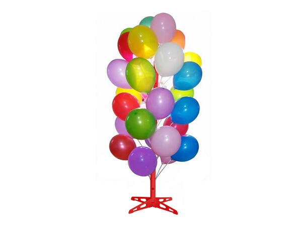 Ballongtre - rød 1 Ballongstativ i plast - 180cm