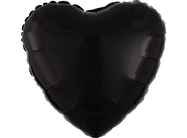 Black 1 Folieballong - Hjerte - 18" (43cm)
