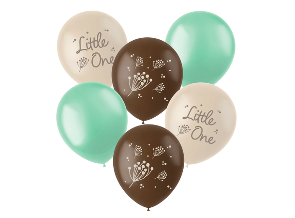 Blooming Baby 6 Gummiballonger - 33cm (13") 