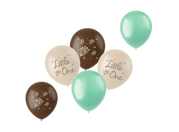 Blooming Baby 6 Gummiballonger - 33cm (13") 