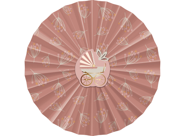 Blooming Baby Girl 3 Papirvifter i papir - 35cm/25cm