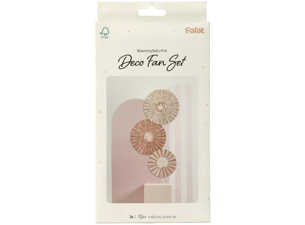 Blooming Baby Girl 3 Papirvifter i papir - 35cm/25cm