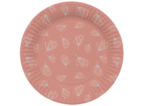 Blooming Baby Girl 8 Tallerkener i papp - 23cm