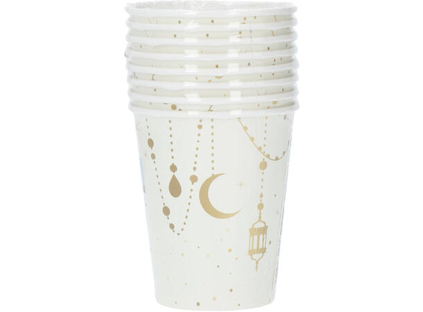 Eid Mubarak 8 Pappkopper - 2,5dl 