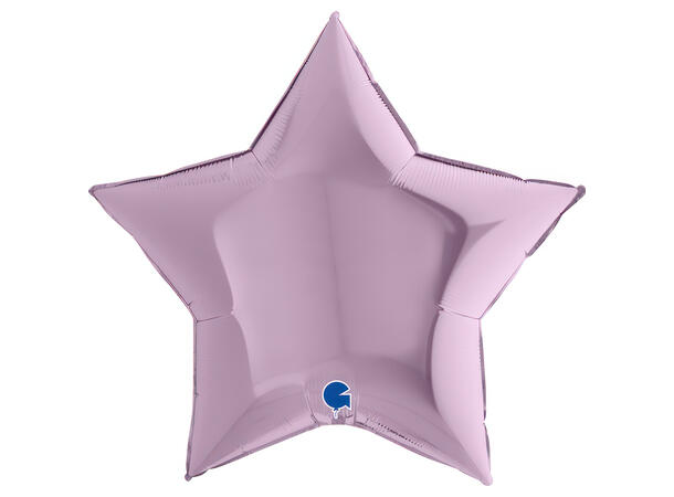 Ensfarget - Lilac 1 Folieballong - Stjerne - 36" (91cm)