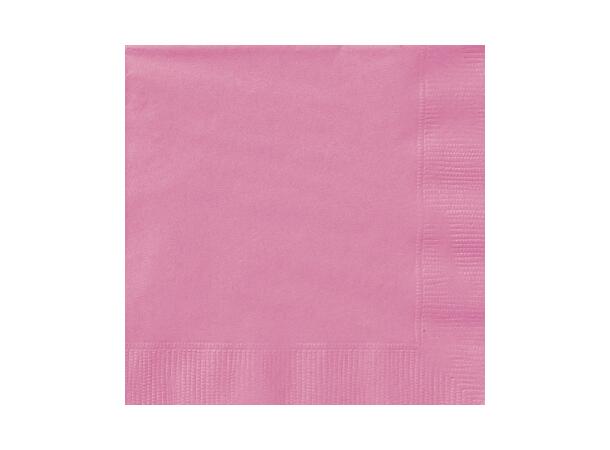 Ensfarget Mørk Rosa 20 Lunchservietter - 33x33cm