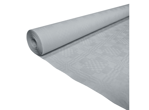 Ensfarget papirduk -  Sølv 1 Papirduk på rull - 1,19x6m 