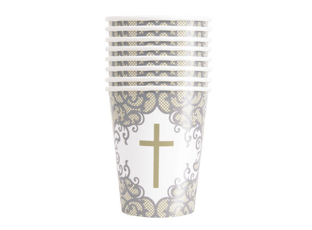 Fancy Gold & Silver Cross 8 Kopper i papp - 2,5dl