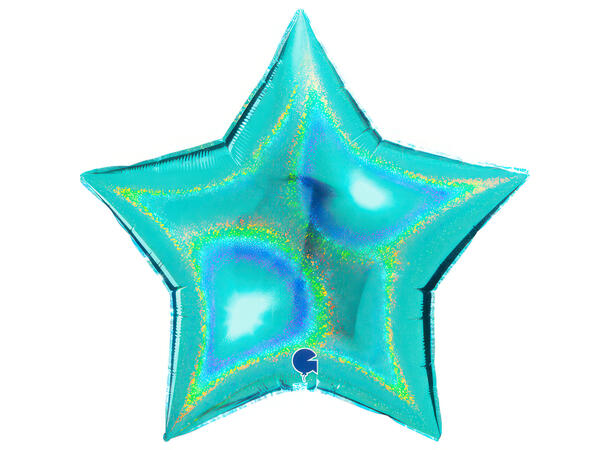 Glitter Holographic - Tiffany 1 Folieballong - Stjerne - 36" (91cm)