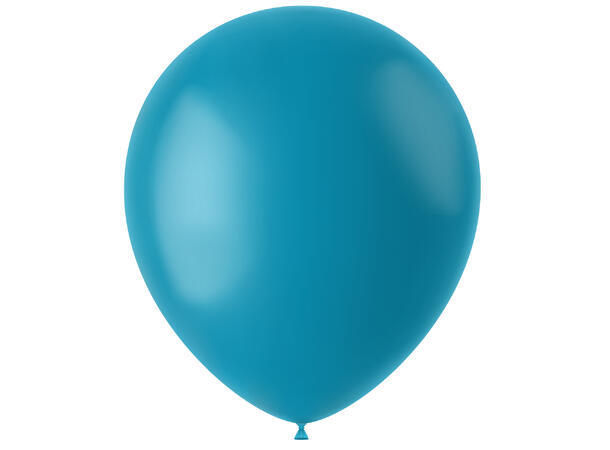 Gummiballonger - Calm Tuquoise  Matt 10 Gummiballonger - 33cm (13")