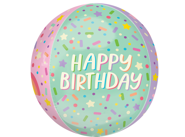 Ice Cream Party Birthday 1 Ballongball - ORBZ - 38x40cm