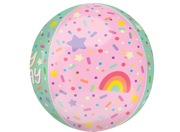 Ice Cream Party Birthday 1 Ballongball - ORBZ - 38x40cm 